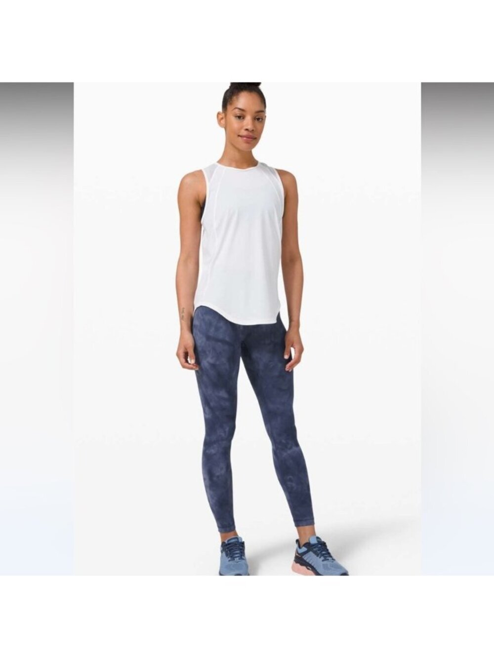 LululemonWunder Train High-Rise Tight 25" *Diamond Dye Shade Naval Blue Sz 10